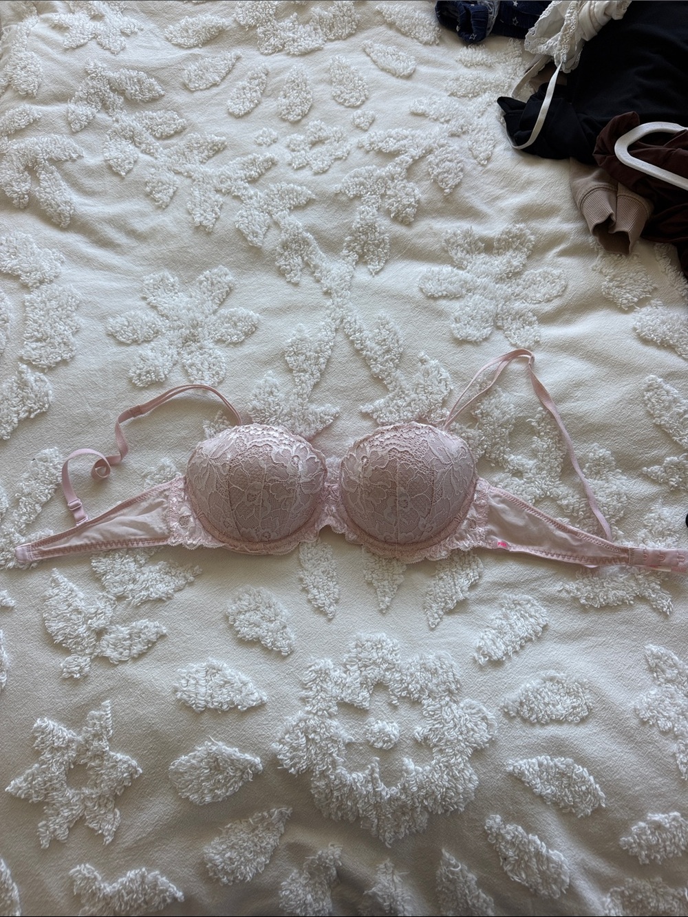 PINK Victoria's Secret Blush Lace Demi Push-Up Bra Never Worn